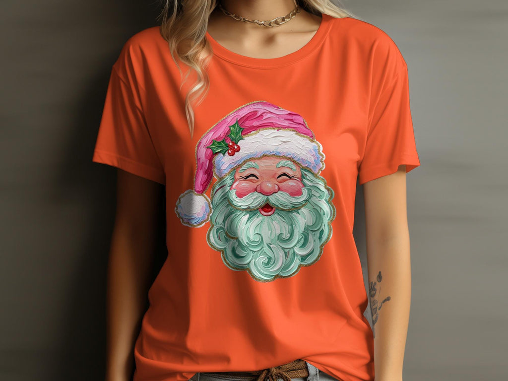 Christmas Santa Claus Graphic Tee, Holiday Cheer T-Shirt, Festive Santa Design, Merry Christmas Shirt, Xmas Holiday Wear