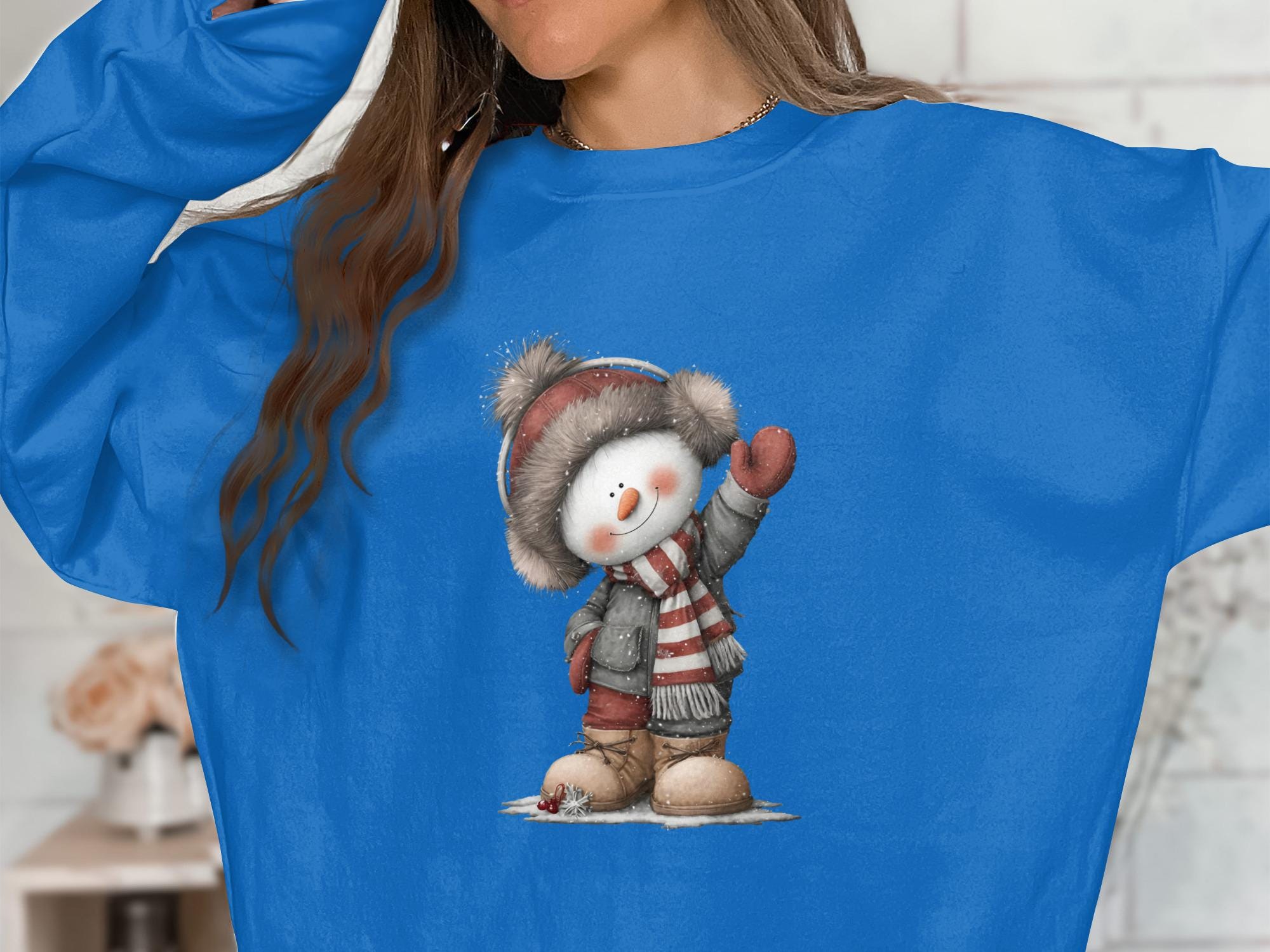 Cute Snowman Sweatshirt, Winter Snowman Shirt, Christmas Snowman Pullover, Festive Snowman Top, Cozy Winter Apparel, Holiday Gift