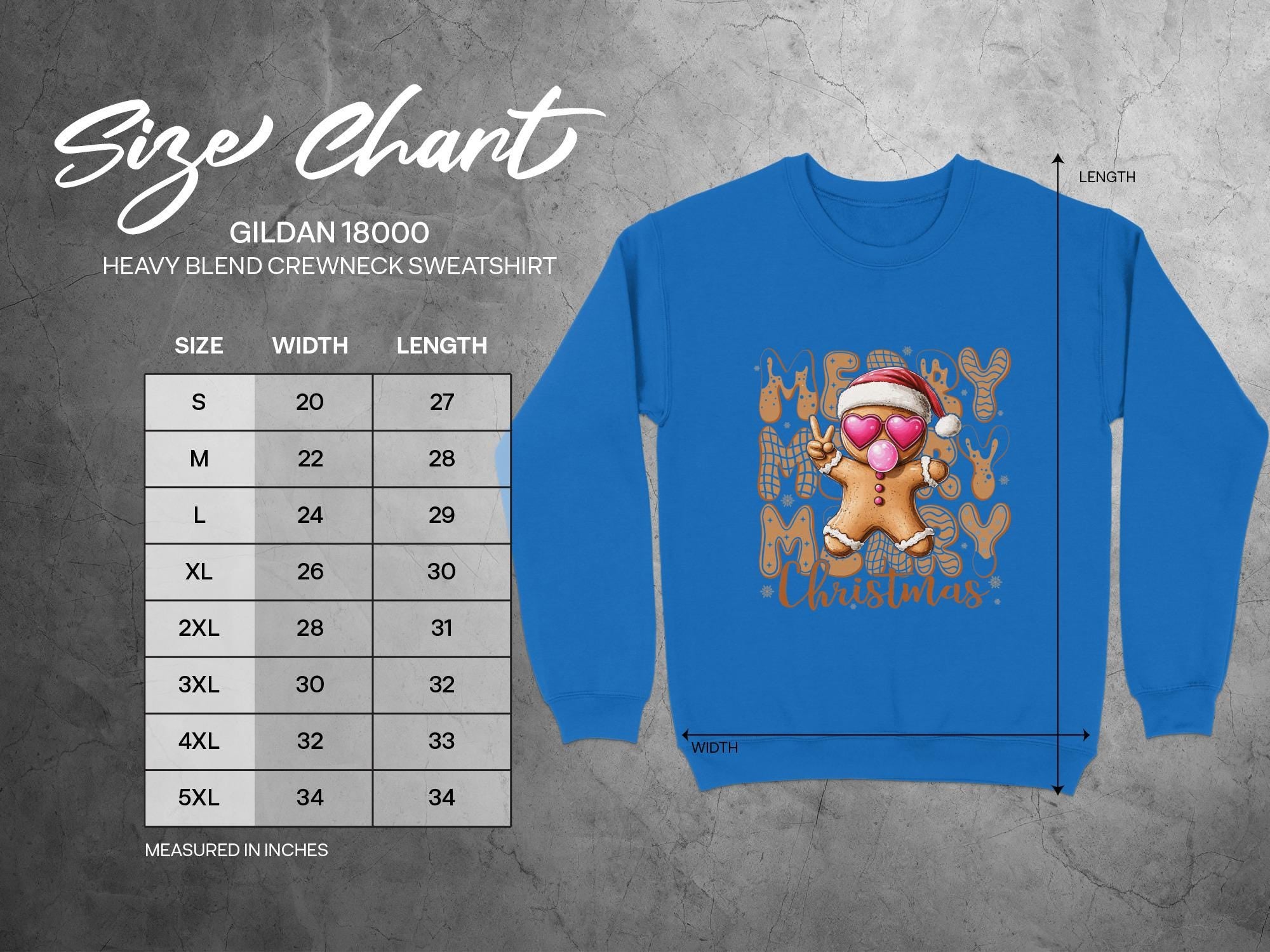 Merry Xmas Crewneck Sweatshirt, Cute Gingerbread Man Sweater, Christmas Holiday Top, Festive Graphic Pullover for Winter, Gift Idea